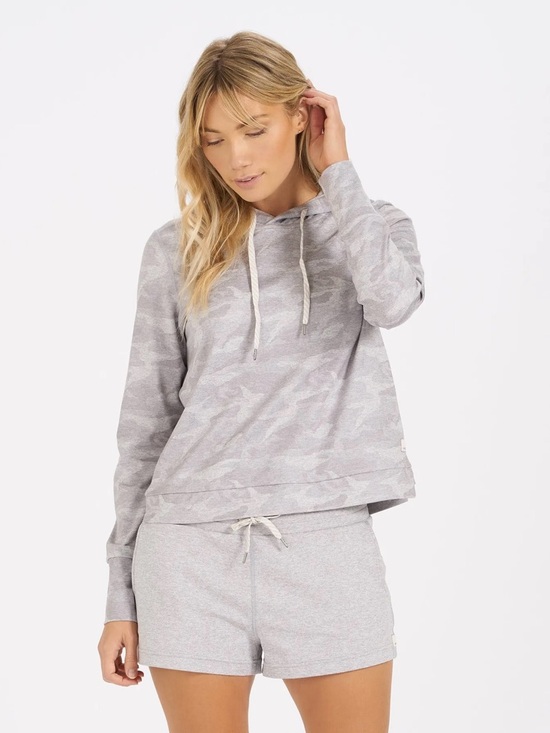 Vuori Tops - Vuori Halo Essential Hoodie Pale Heather Camo Sweatshirt